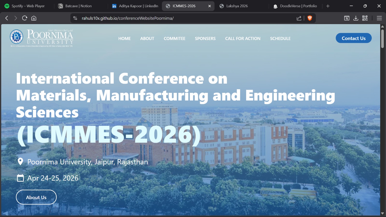 Conference Website